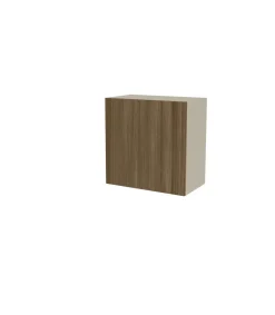 Altillo con una puerta acabado en color nogal noceto, 60 cm(alto)60 cm(ancho)35 cm(largo)