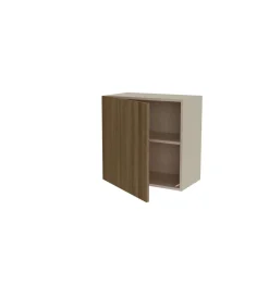 Altillo con una puerta acabado en color nogal noceto, 60 cm(alto)60 cm(ancho)35 cm(largo)
