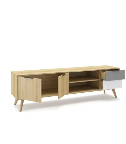 Aparador 2 puertas 2 cajones Elfo acabado roble, 52cm(alto) 180cm(ancho) 40cm(largo)