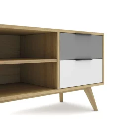 Aparador 2 puertas 2 cajones Elfo acabado roble, 52cm(alto) 180cm(ancho) 40cm(largo)
