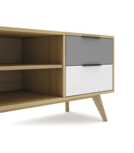 Aparador 2 puertas 2 cajones Elfo acabado roble, 52cm(alto) 180cm(ancho) 40cm(largo)