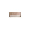 Aparador 3 puertas Berg acabado roble nordish/blanco, 88cm(alto) x 153cm(ancho) x 40cm(fondo).
