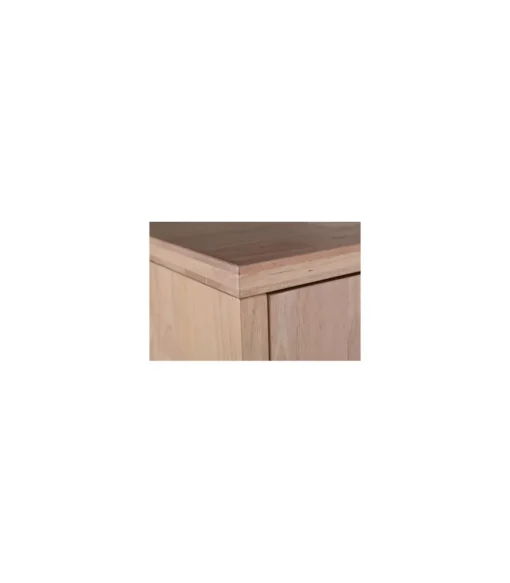 Aparador 3 puertas Berg acabado roble nordish/blanco, 88cm(alto) x 153cm(ancho) x 40cm(fondo).