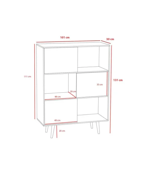 Aparador 3 puertas modelo-881 acabado nogal/grafito, 131cm(alto) 101cm(ancho) 30cm(fondo).