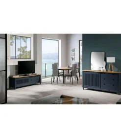 Aparador modelo Luna 1 puerta 3 cajones acabado gris 150 cm(ancho) 80 cm(alto) 40 cm (fondo)