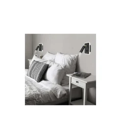 Aplique a pared modelo Moragues acabado negro, 14 cm(alto) 14 cm(ancho) 14 cm (fondo)