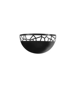 Aplique a pared modelo Pang acabado negro, 16cm(alto) 29cm(ancho) 15cm (fondo)