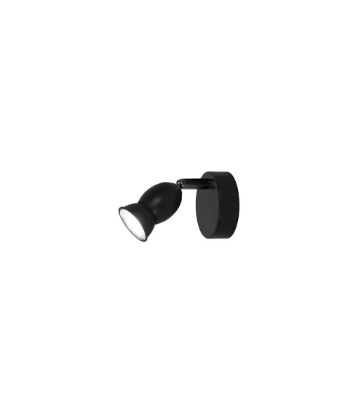 Aplique de pared Bala acabado en negro, 10cm(alto) 8cm(ancho) 13cm(largo)