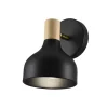 Aplique de pared modelo Arán acabado negro 18 cm(alto) 13 cm(ancho) 13 cm(fondo