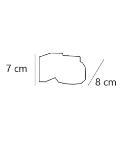Aplique de pared modelo Portia acabado cromo 7 cm(alto) 10 cm(ancho) 12 cm(fondo