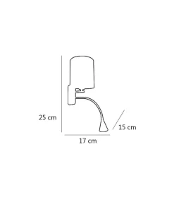 Aplique de pared modelo Resola acabado cuero 25 cm(alto) 15 cm(ancho) 17 cm (fondo)