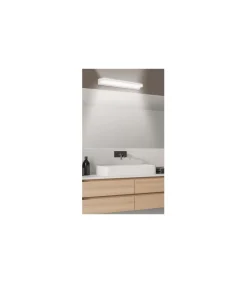 Aplique Led para Baño modelo Aero acabado blanco 5 cm(alto) 42 cm(ancho) 8 cm(fondo