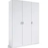 Armario 3 puertas abatibles acabado en blanco 180 cm(alto)120 cm(ancho)50 cm(fondo)