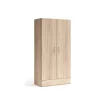 Armario 2 puertas abatibles y 1 cajón acabado roble cambrian, 197cm(alto) 99cm(ancho) 51cm(fondo)