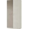 Armario 2 puertas abatibles Ares plus acabado blanco alpes/basalto. 200cm(alto) 90cm(ancho) 52cm(fondo).