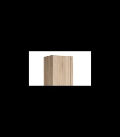 Armario 2 puertas abatibles y 1 cajón acabado roble cambrian, 197cm(alto) 99cm(ancho) 51cm(fondo)