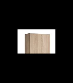 Armario 3 puertas abatibles 2 cajones acabado roble cambrian, 197cm(alto) 148cm(ancho) 51cm(fondo)