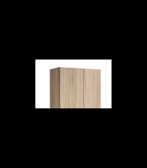 Armario 3 puertas abatibles 2 cajones acabado roble cambrian, 197cm(alto) 148cm(ancho) 51cm(fondo)
