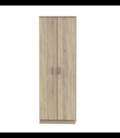 Armario multiusos Carles con 3 estantes acabado roble cambrian, 180cm(alto) 60cm(ancho) 35cm(fondo)