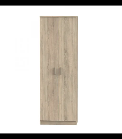 Armario multiusos Carles con 3 estantes acabado roble cambrian, 180cm(alto) 60cm(ancho) 35cm(fondo)
