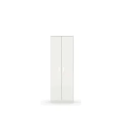 Armario multiusos Carles con dos acabado blanco, 180cm(alto) 60cm(ancho) 35cm(fondo)