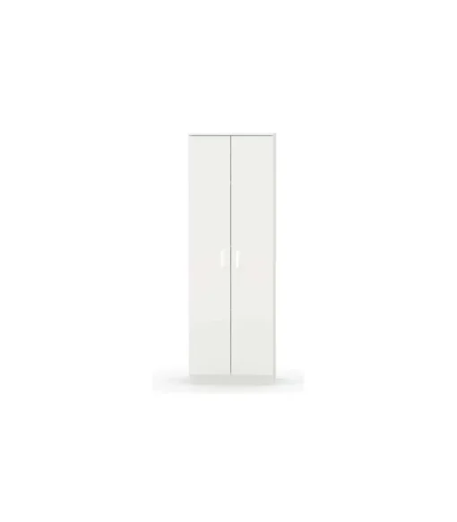 Armario multiusos Carles con dos acabado blanco, 180cm(alto) 60cm(ancho) 35cm(fondo)