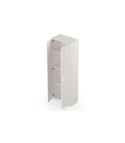 Armario multiusos Carles con dos acabado blanco, 180cm(alto) 60cm(ancho) 35cm(fondo)