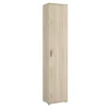 Armario multiusos Carmen 1 puerta en acabado Natural, 39 cm(ancho) 190 cm(altura) 35 cm(fondo)