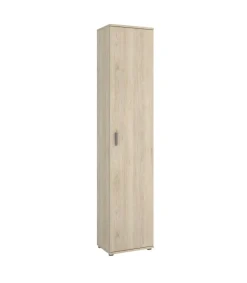 Armario multiusos Carmen 1 puerta en acabado Natural, 39 cm(ancho) 190 cm(altura) 35 cm(fondo)