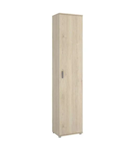 Armario multiusos Carmen 1 puerta en acabado Natural, 39 cm(ancho) 190 cm(altura) 35 cm(fondo)