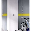 Armario multiusos Diego acabado blanco 2 puertas 3 estantes, 61 cm(ancho) 190 cm(altura) 35 cm(fondo)