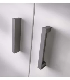 Armario multiusos Luna en acabado blanco 2 puertas 6 estantes 61 cm(ancho) 190 cm(altura) 35 cm(fondo)