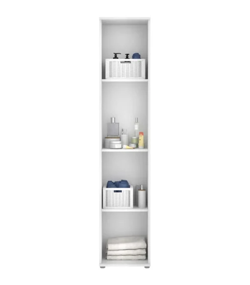 Armario multiusos Luna en acabado blanco multiusos 1 puerta 39 cm(ancho) 190 cm(altura) 35 cm(fondo)