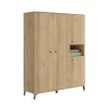 Armario ropero 4 puertas y hueco Camila 200 cm(alto)150 cm(ancho)55 cm(fondo)