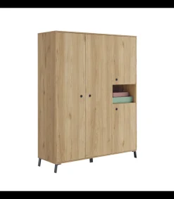 Armario ropero 4 puertas y hueco Camila 200 cm(alto)150 cm(ancho)55 cm(fondo)