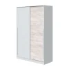 Armario ropero Aretha puertas correderas blanco artik y blanco Veho. 200 cm (alto). 120 cm (ancho). 50 cm (fondo).