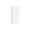 Armario ropero Herro 2 puertas acabado blanco 180 cm(alto)81 cm(ancho)52 cm(largo)