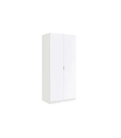 Armario ropero Herro 2 puertas acabado blanco 180 cm(alto)81 cm(ancho)52 cm(largo)