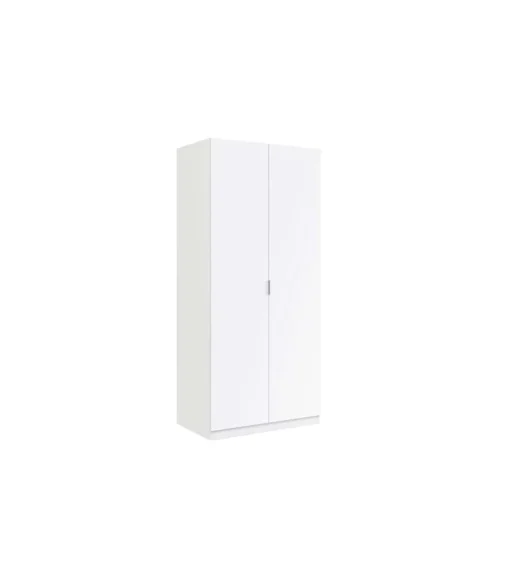 Armario ropero Herro 2 puertas acabado blanco 180 cm(alto)81 cm(ancho)52 cm(largo)