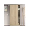 Armario ropero puertas correderas roble canadian. 200cm(alto). 100cm(ancho). 50cm(fondo).