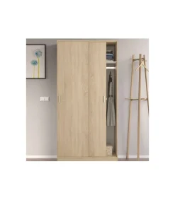 Armario ropero puertas correderas roble canadian. 200cm(alto). 100cm(ancho). 50cm(fondo).