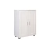 Armario Zapatero 2 puertas Md-María acabado blanco, 60cm(ancho) 84cm(altura) 33cm(fondo)