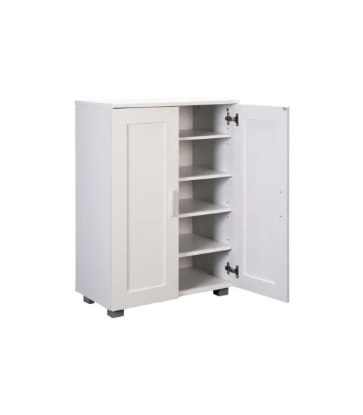 Armario Zapatero 2 puertas Md-María acabado blanco, 60cm(ancho) 84cm(altura) 33cm(fondo)