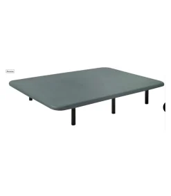 Base tapizada L2 3D de Colchones.es tapizado gris de 80x200x6cm..