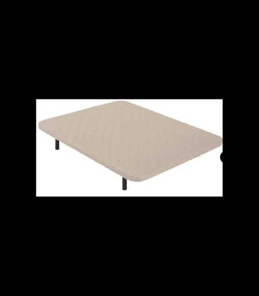 Base tapizada Maxi Somi de Colchones.es tapizado beige de 105x200.