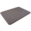 Base tapizada Roma tapizado tela 3d gris con 4 aireadores y 5 barras horizontales 150x200.