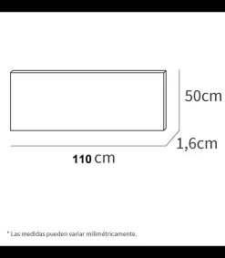 Cabecero Camila en acabado de color roble 50 cm(alto)110 cm(ancho)