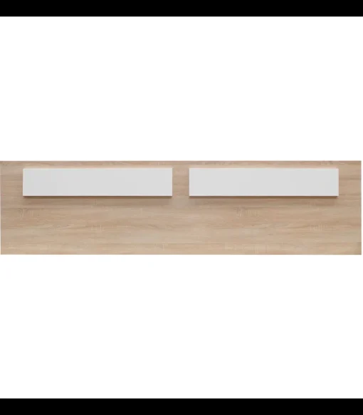 Cabecero corrido modelo Basic acabado cambrian-blanco 58 cm(alto) 220cm(ancho)