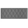 Cabecero juvenil Maya tapizado gris, 90cm(ancho) 60cm(alto) 3.5cm(fondo)