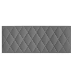 Cabecero juvenil Maya tapizado gris, 90cm(ancho) 60cm(alto) 3.5cm(fondo)